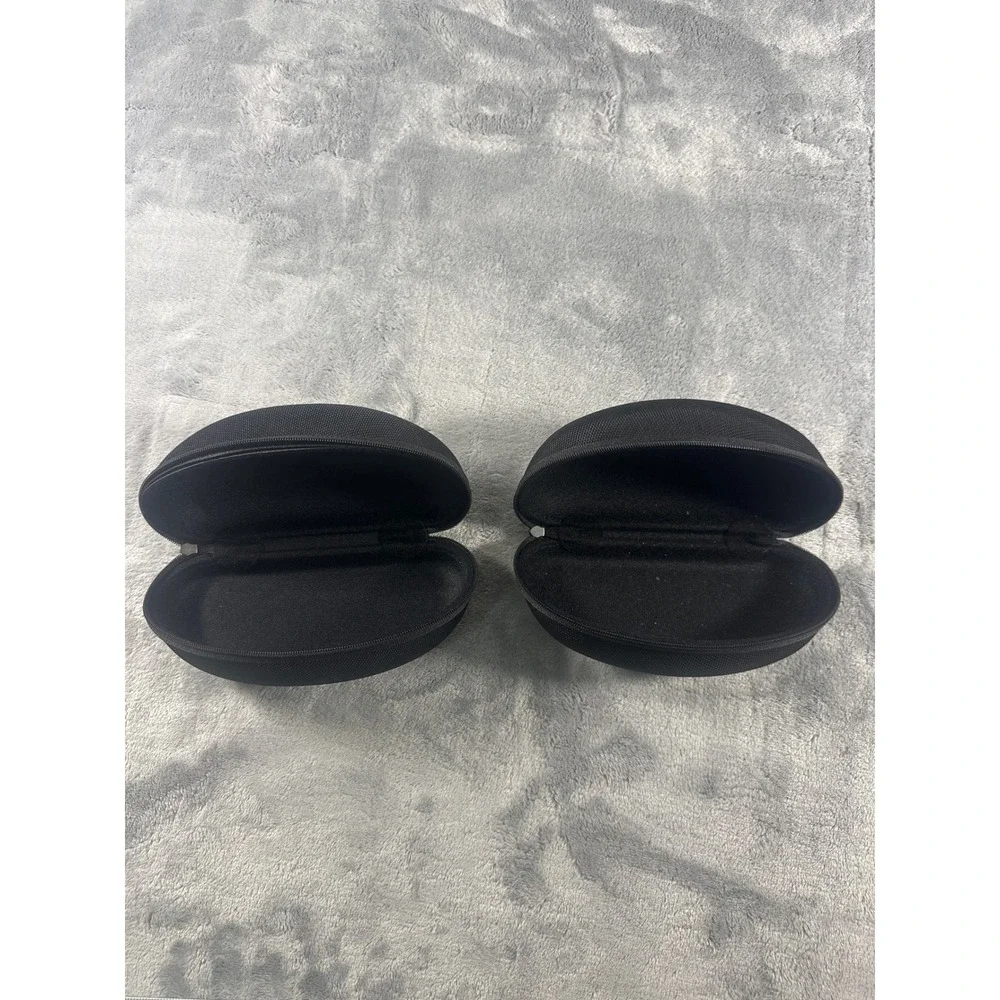 Oakley Ellipse O Hard Sunglasses Case Lot of 2 Black Ballistic Nylon Zip Vault